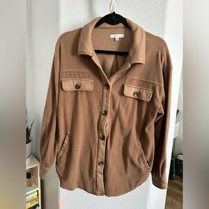 Sincerely Yours Brown Utility Jacket Medium